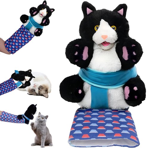 Cat wrestling puppet - cat,