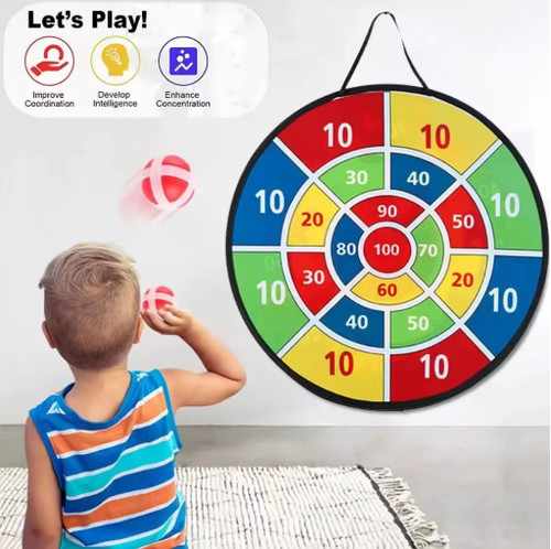 Large sticky ball dart - , game
