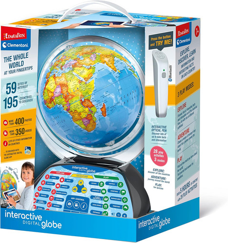 Digital interactive globe - -,